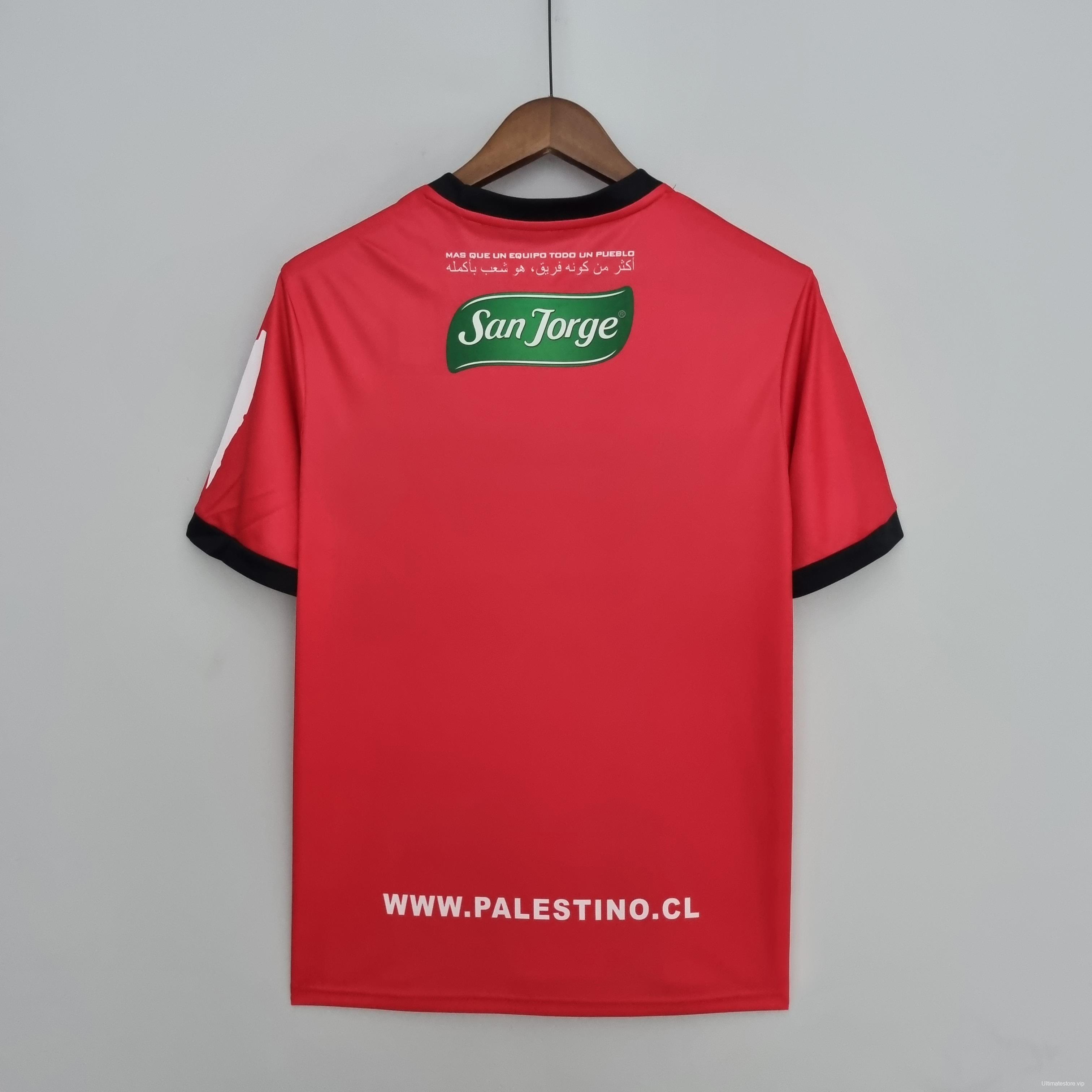 22/23 Deportivo Palestino Red Soccer Jersey