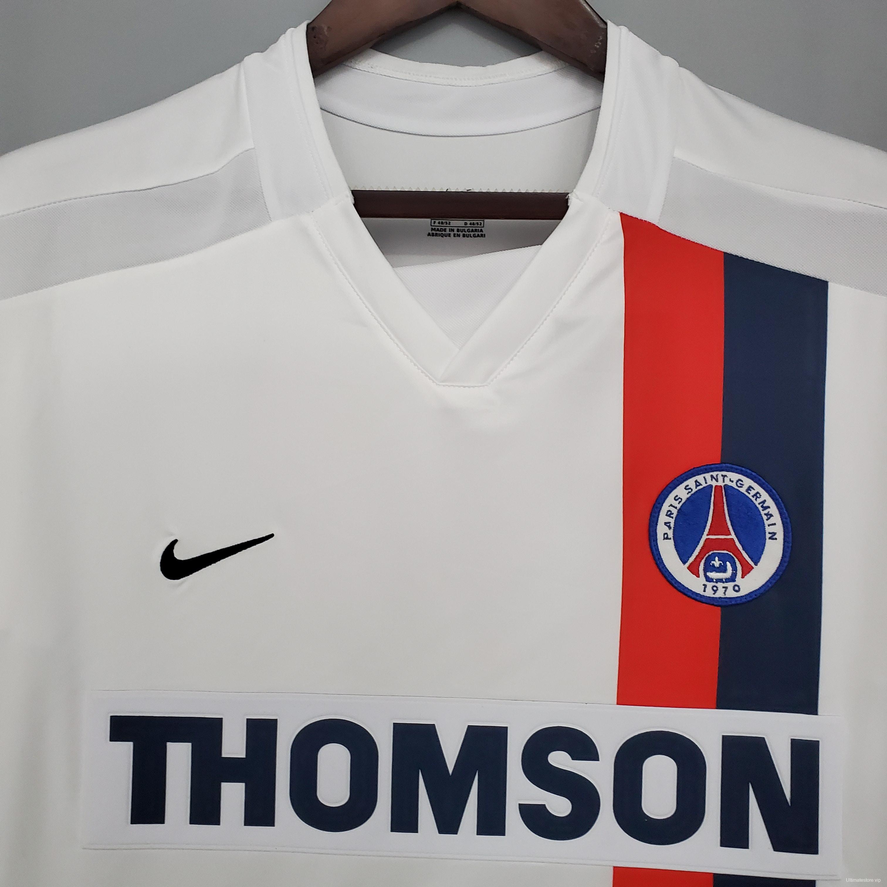 Retro PSG 02/03 away white Soccer Jersey