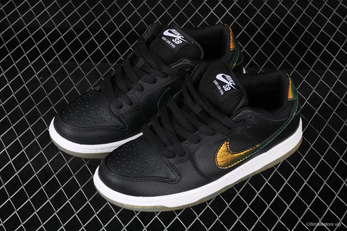 NIKE DUNK Low Pro SB Motorcycle Helmet chameleon gradual hook crystal bottom casual board shoes 304292-091