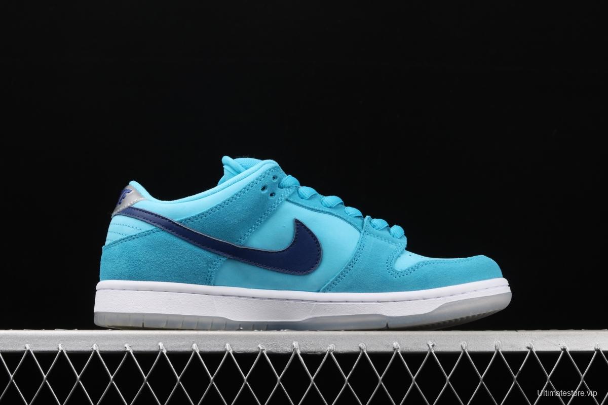 NIKE SB DUNK Low Pro sky blue wool-like low-top casual board shoes BQ6817-400