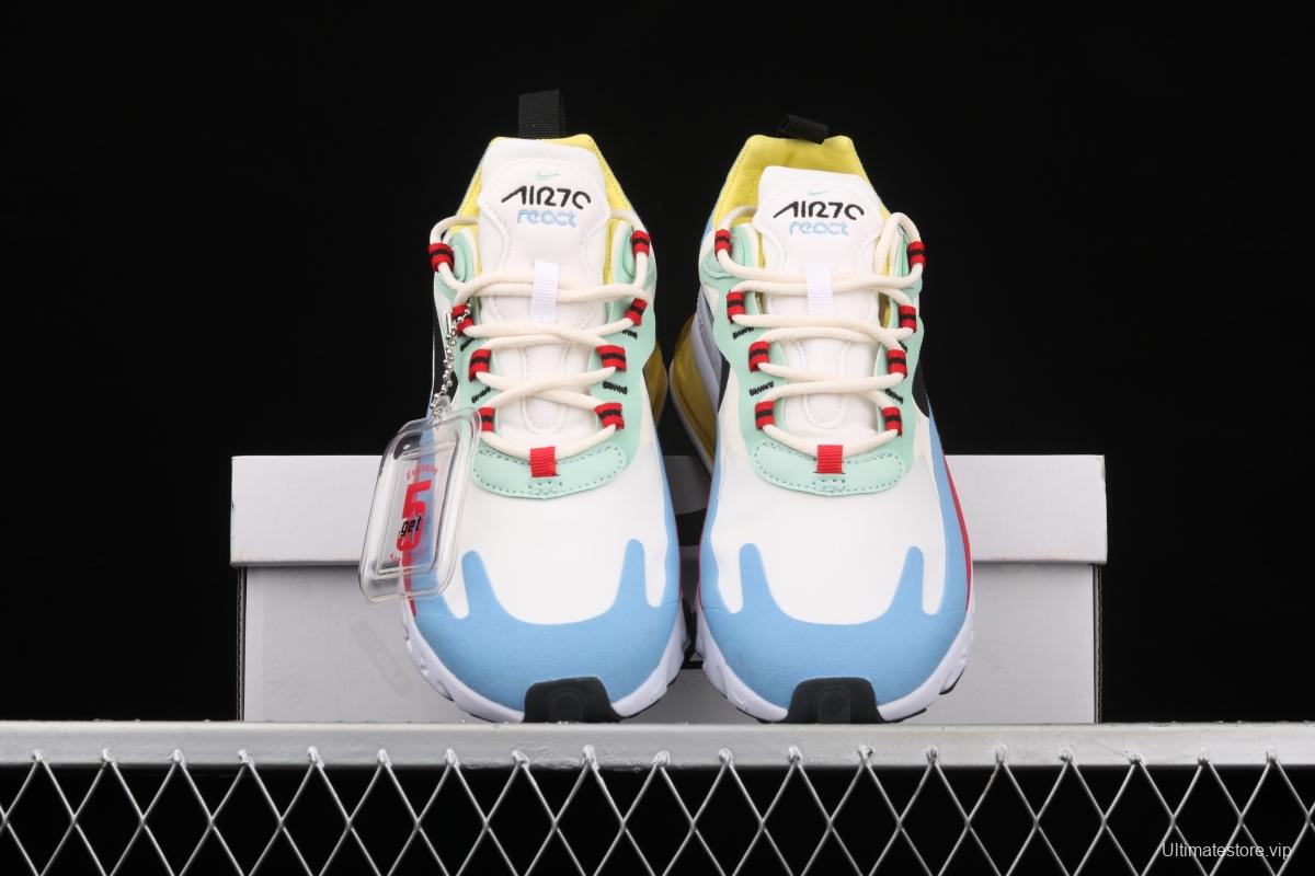 NIKE Air Max 270React new high-frequency mesh function half-palm air cushion running shoes AT6174-002