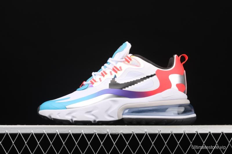 NIKE Air Max 270React new high-frequency mesh function half-palm air cushion running shoes DC0833-101