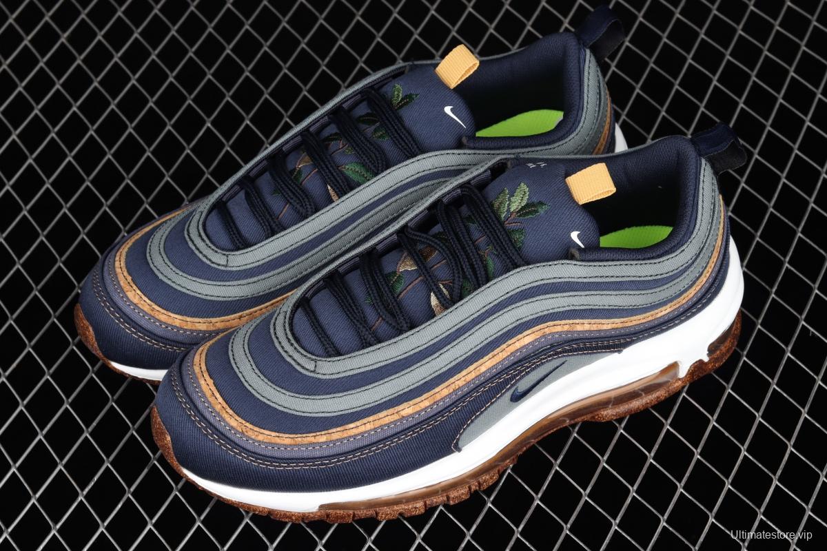 NIKE Air Max 97 SE bullet dark blue embroidered air cushion running shoes DC3986-300