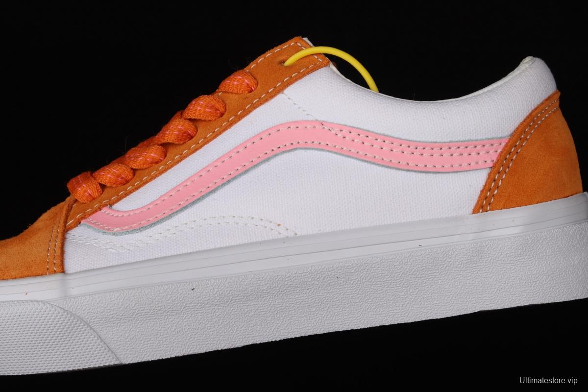 Vans Old Skool official website correct version 2021 orange soda 2.0low-top casual board shoes VN0A38G19XE