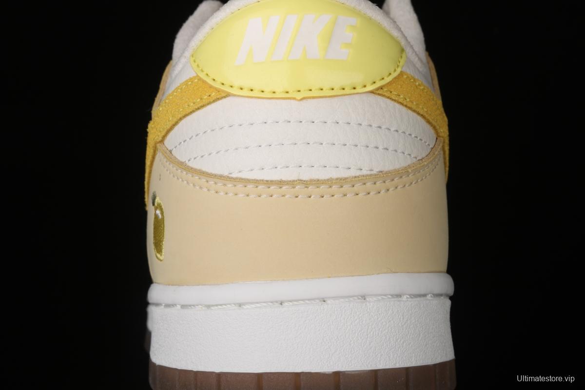 NIKE SB DUNK Low dunk series lemon yellow color matching low-side leisure sports skateboard shoes DJ6902-700