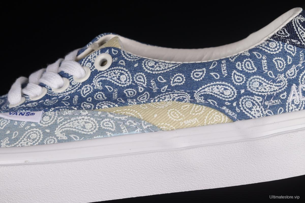 Vans Acer Ni Sp Cashew Flower Retro Denim Denim Blue Low Casual Sneakers VN0A4UWYASN