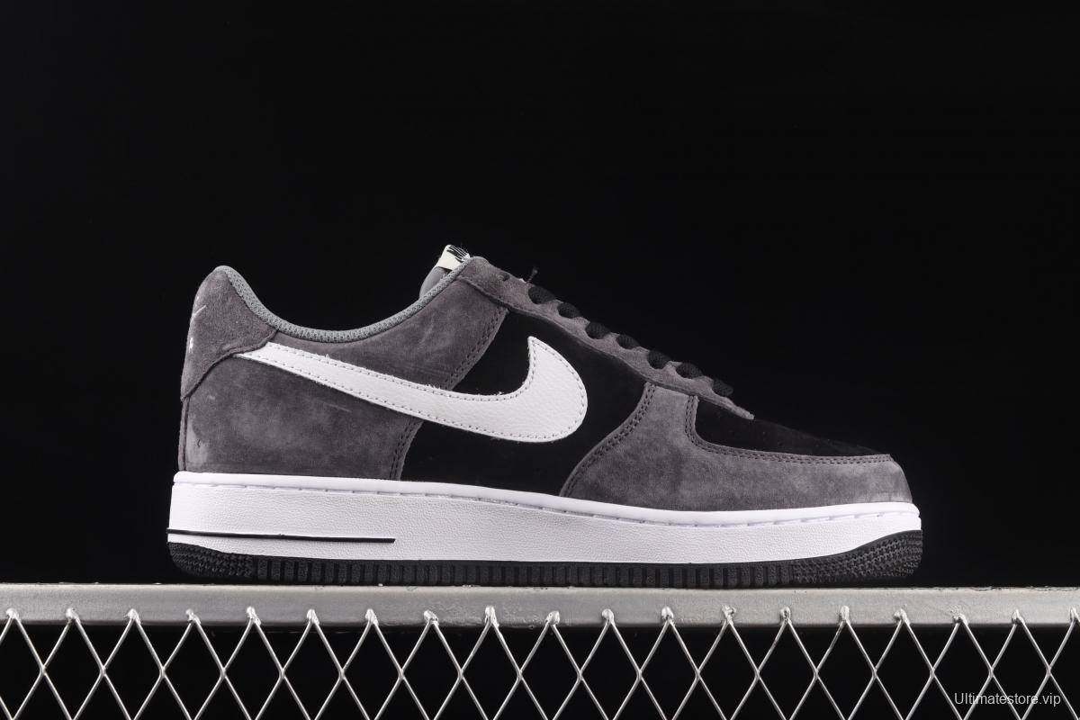 NIKE Air Force 1' 07 Low dark gray suede color matching low-top casual board shoes NT9966-336