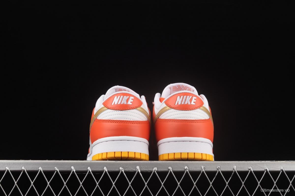 NIKE DUNK Low Golden Orange Platinum Orange SB rebound Fashion Leisure Board shoes DQ4690-800