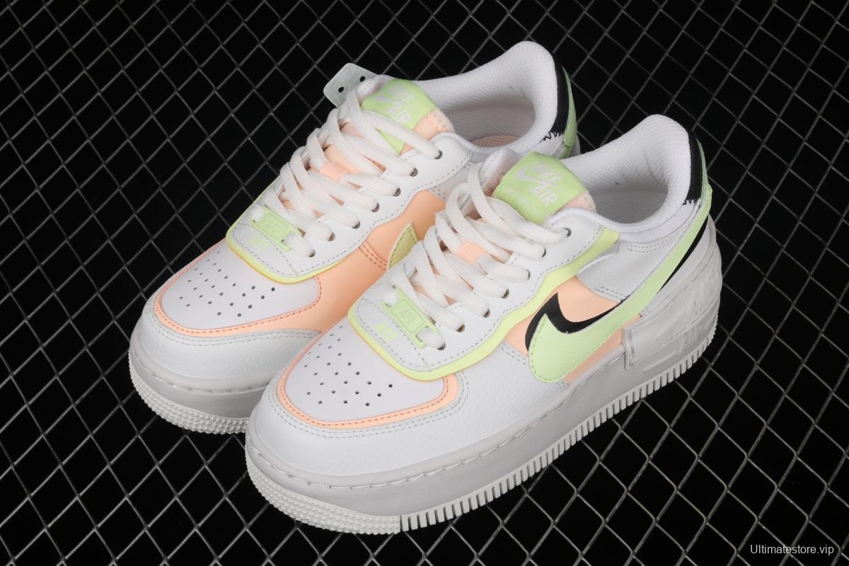 NIKE Air Force 1 ShAdidasow light weight heightened low-top 100-board shoes CW6030-107,