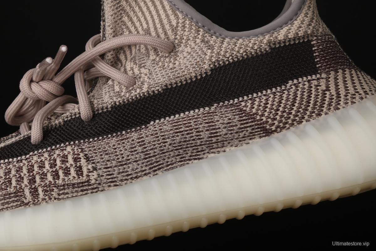 Adidas Yeezy Boost Basf 350 V2 Cinder FZ1267 Darth Coconut 350 second generation hollowed-out side coal ash permeable taillight BASF Boost original