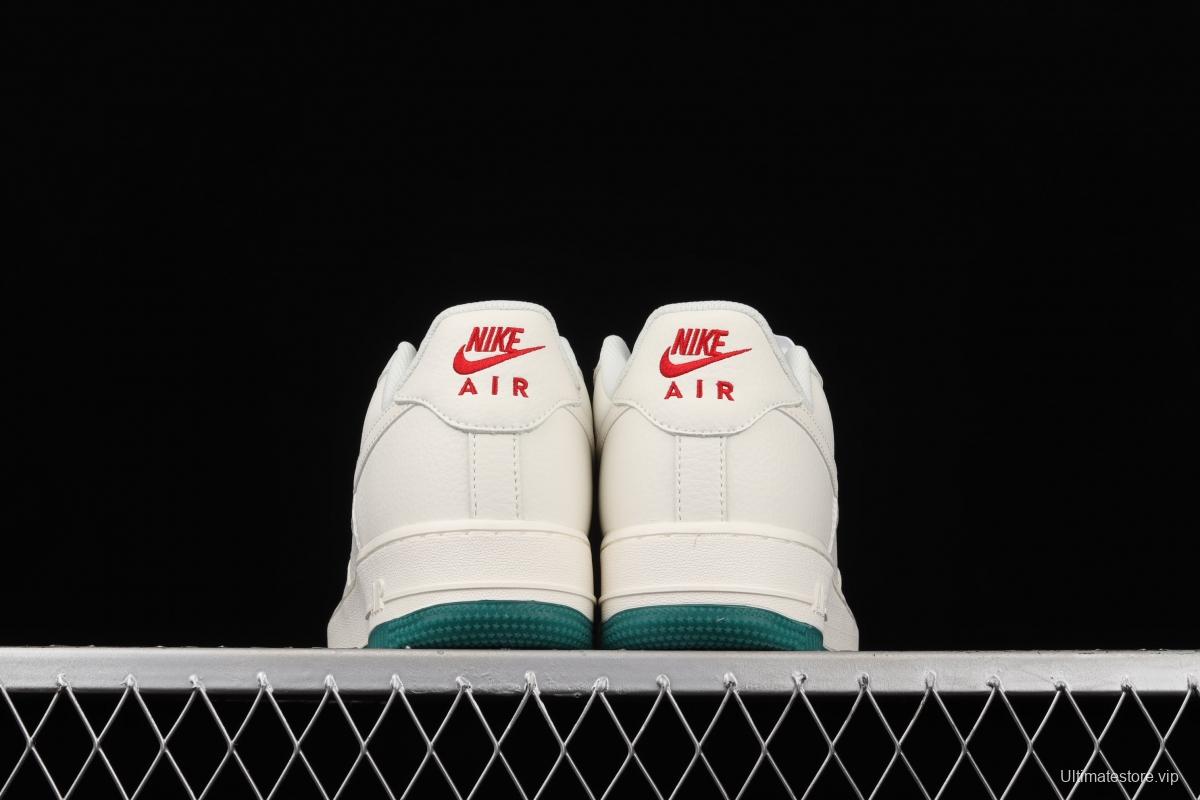 NIKE Air Force 1 Low'07 Milwaukee Bucks city limits rice red and green low-top casual board shoes BU6638-180