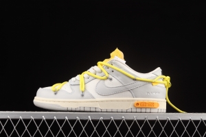 OFF-White x NIKE DUNK Low OW grey leisure sports skateboard shoes DM1602-103