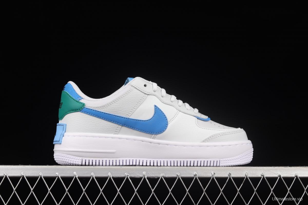 NIKE Air Force 1 ShAdidasow light weight heightened low-top board shoes CI0919-004