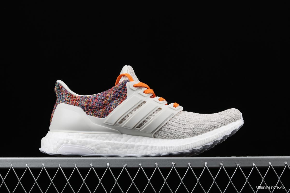 Adidas Ultra Boost 4.0das fourth generation knitted striped gray rainbow UB # limited edition of Guangzhou, a Chinese cultural city