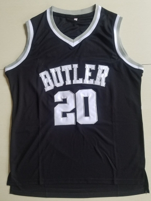 Gordon Hayward 20 Butler College Black Basketball Jersey