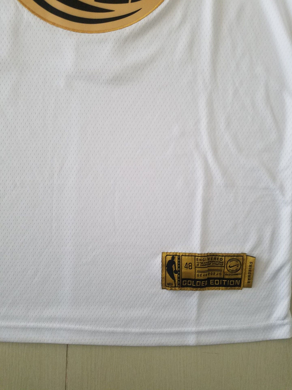 Luka Dončić 77 White Golden Edition Jersey