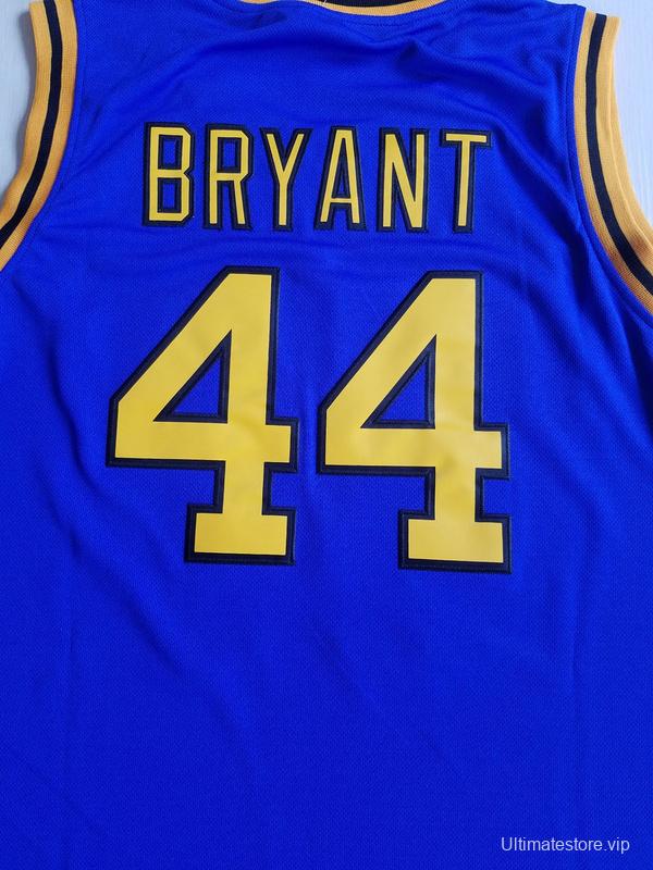 Bryant 44 Crenshaw High School Blue Basketball Jersey