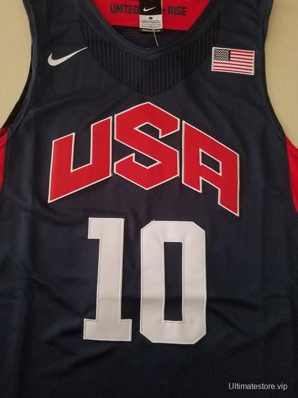 Kobe Bryant 10 Dark Blue USA Basketball Jersey