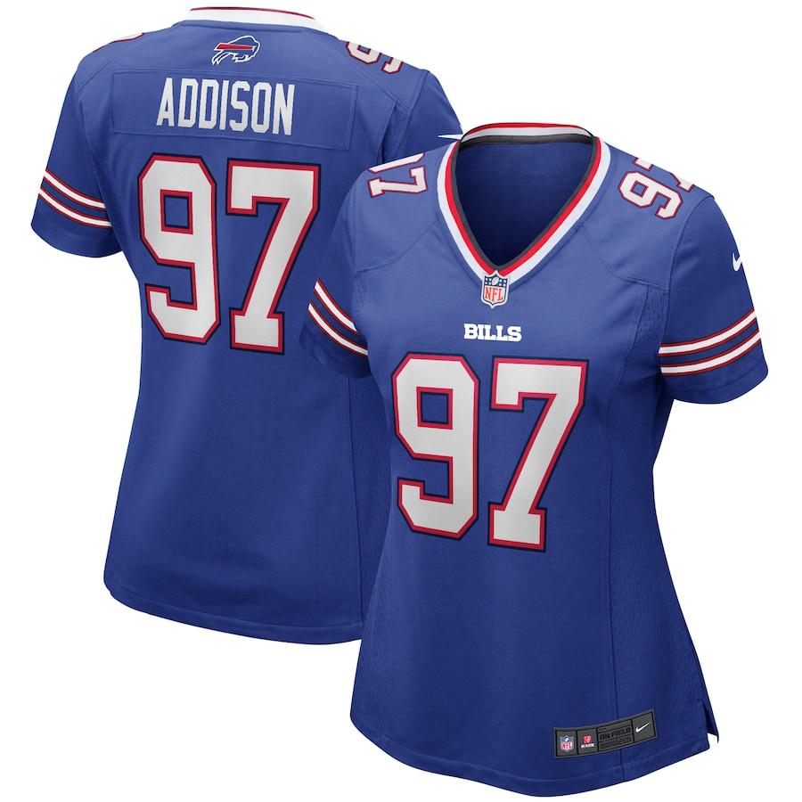 Women's Mario Addison Royal Player Limited Team Jersey