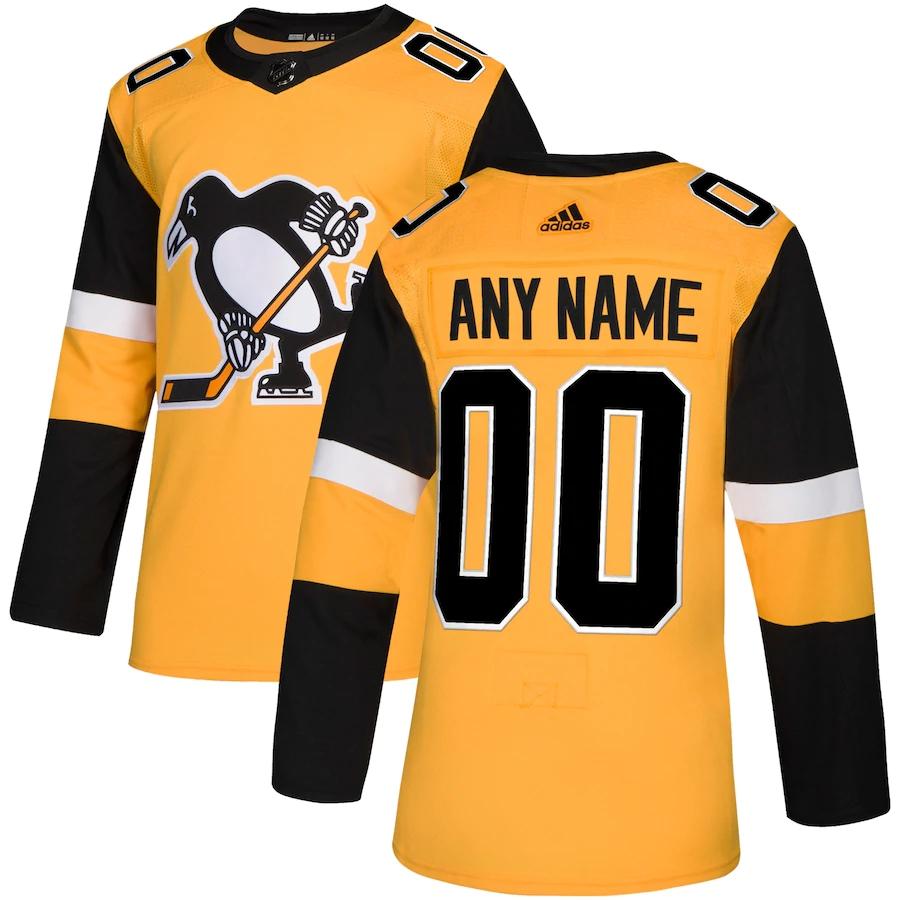 Men's Gold Alternate Custom Team Jersey