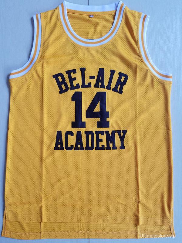 The Fresh Prince of Bel-Air Will Smith Bel-Air Academy Yellow Basketball Jersey