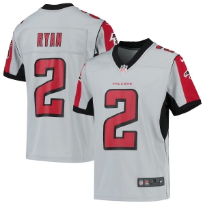 Youth Matt Ryan Silver Inverted Player Limited Team Jersey