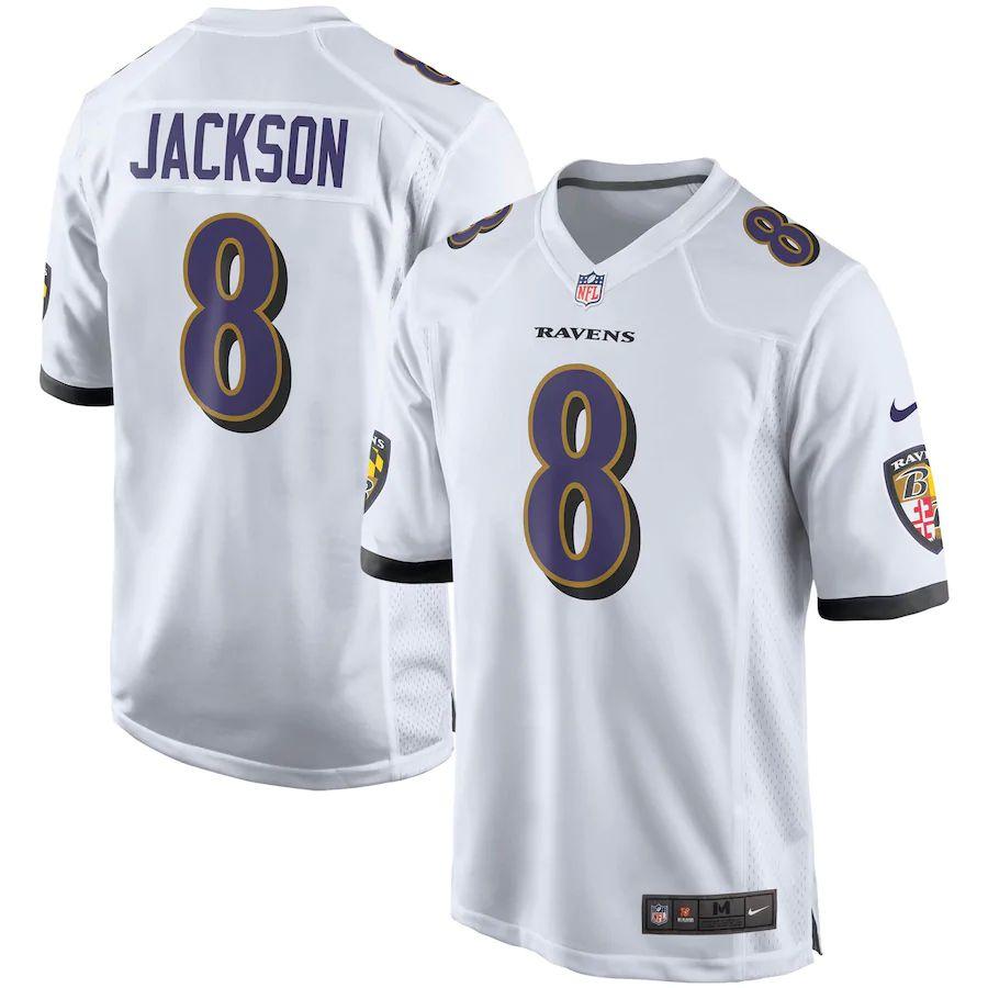 Men's Lamar Jackson White Player Limited Team Jersey