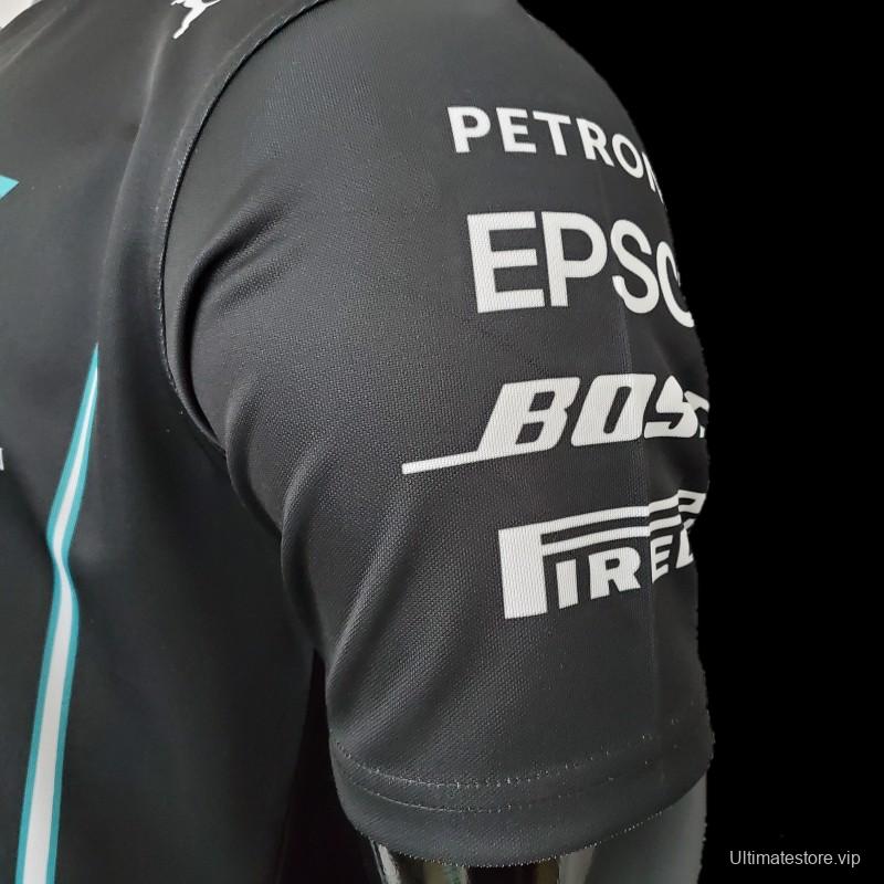 F1 Formula One Racing Suit; 2021 Mercedes Black 