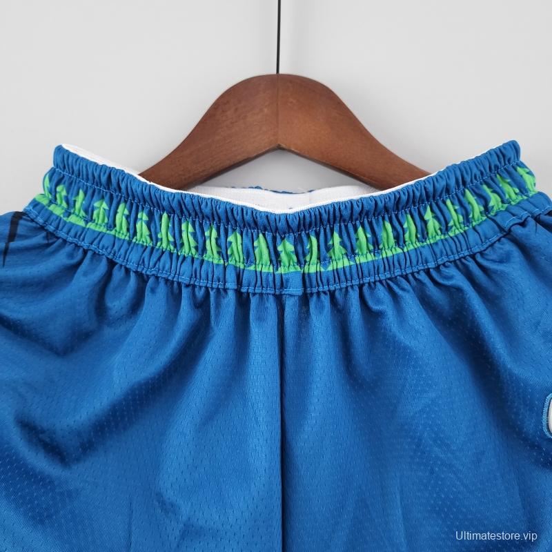 2022 Minnesota Timberwolves City NBA Shorts 