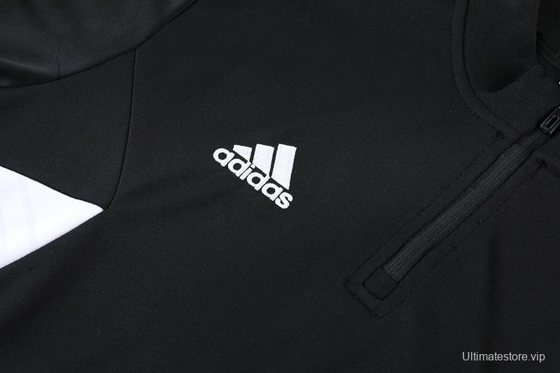 22./23 Adidas Black Half Zipper Tracksuit