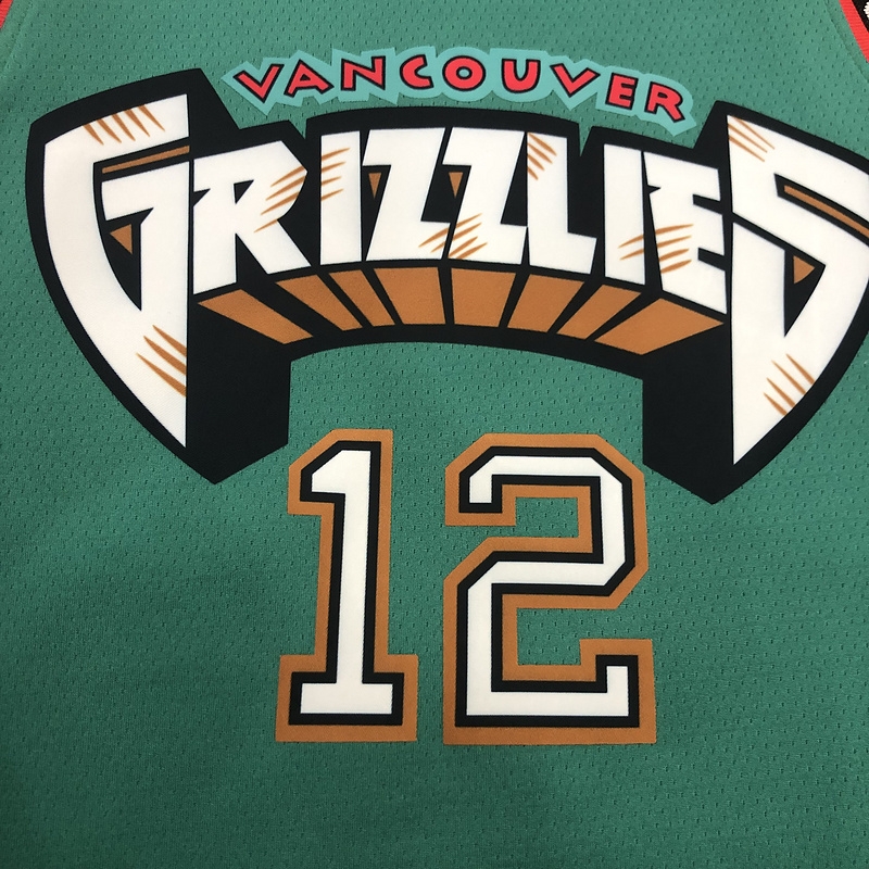 NBA Heat Pressed Men's Green Memphis Grizzlies #12 Ja Morant Basketball Jersey