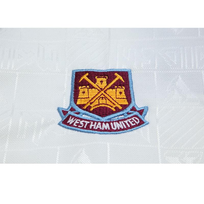 Retro 99/01 West Ham X Iron Maiden Away White Jersey