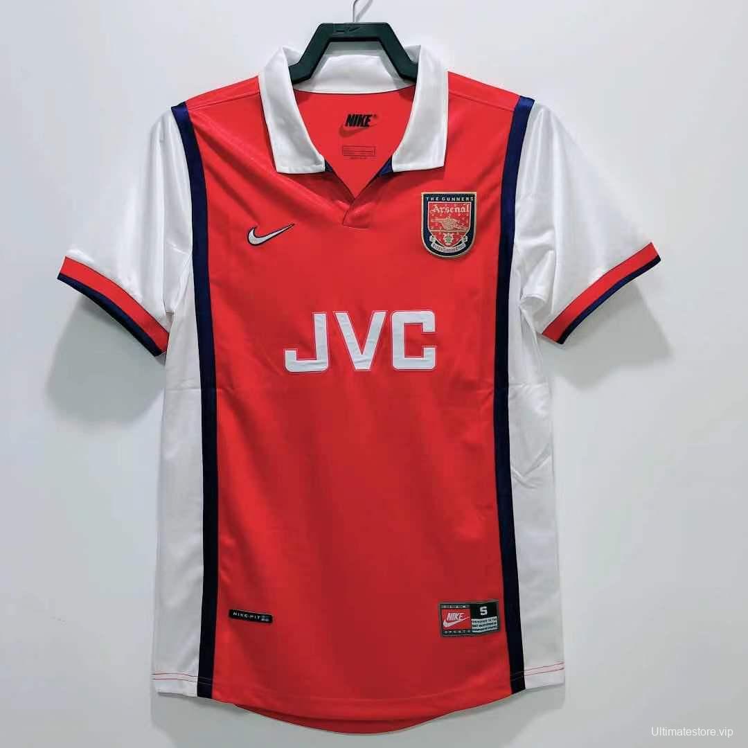Retro 98/99 Arsenal Home Soccer Jersey