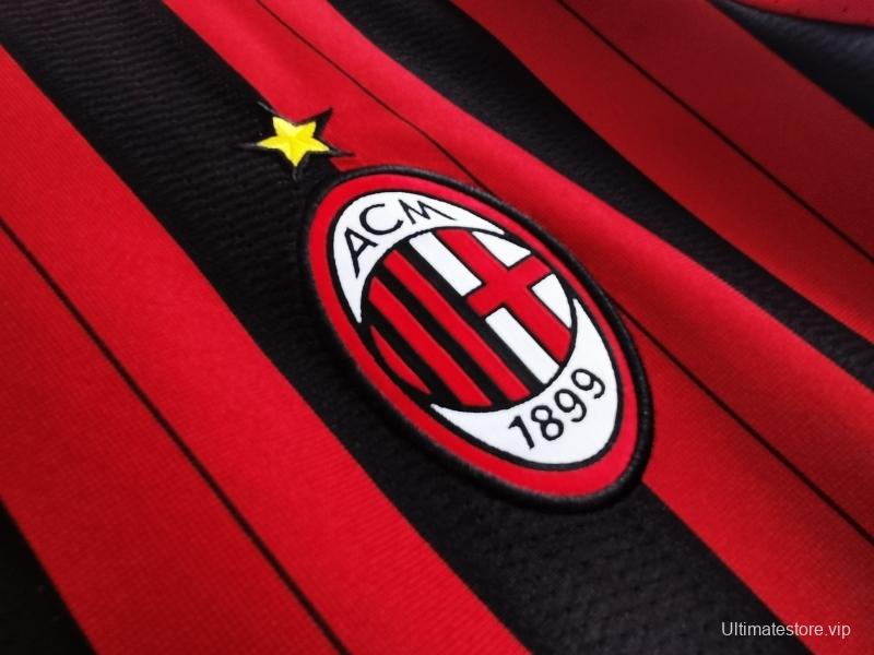 Retro 2013/14 AC Milan Home Soccer Jersey