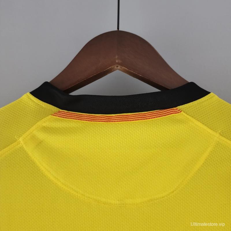 Retro 08/09 Long Sleeve Barcelona Away Soccer Jersey