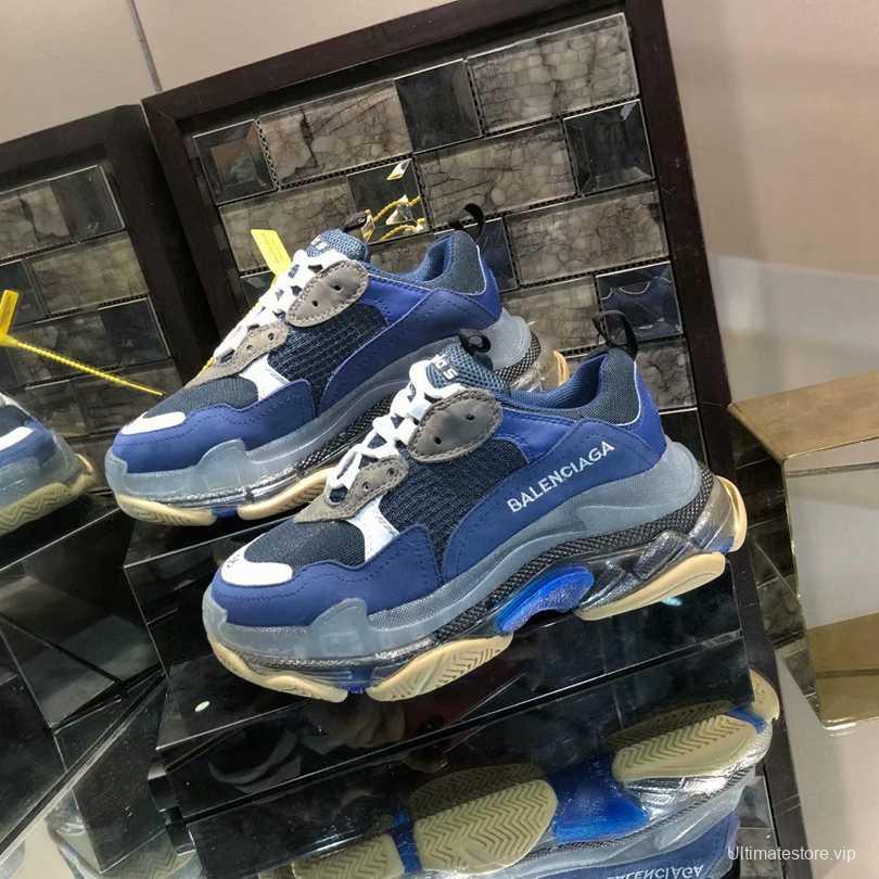 Men/Women Balenciaga Triple S Sneaker Navy