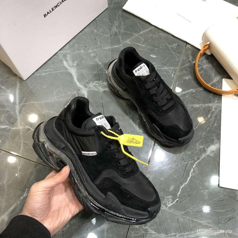 Men/Women Balenciaga Triple S 2.0 Black Sneaker