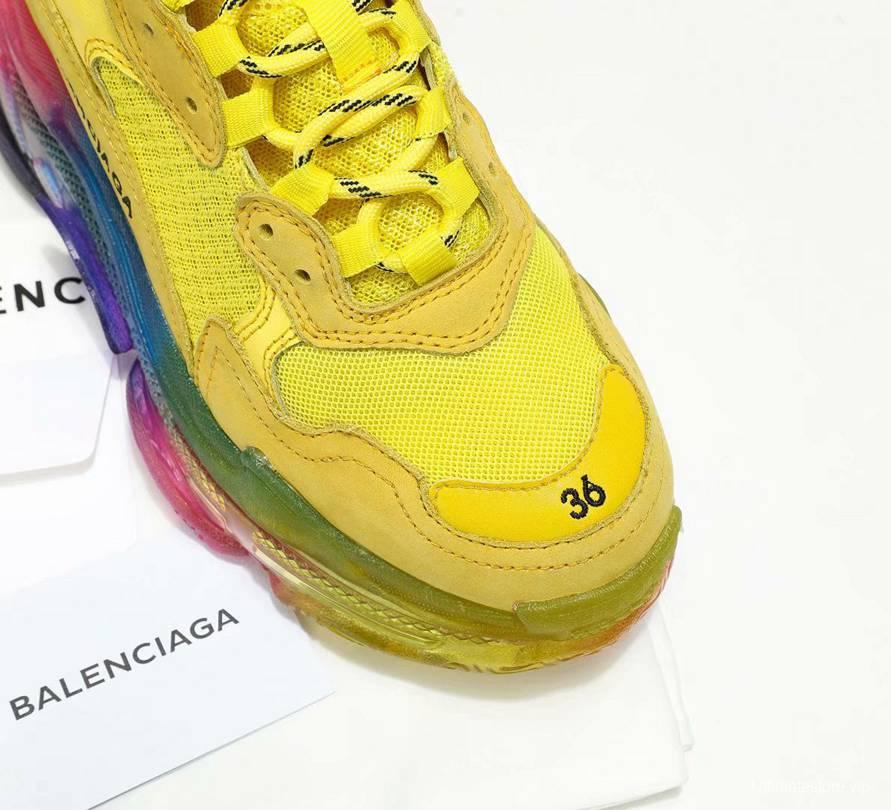 Men/Women Balenciaga Triple-S Sneaker 2 Color Yellow/White Item 6380340