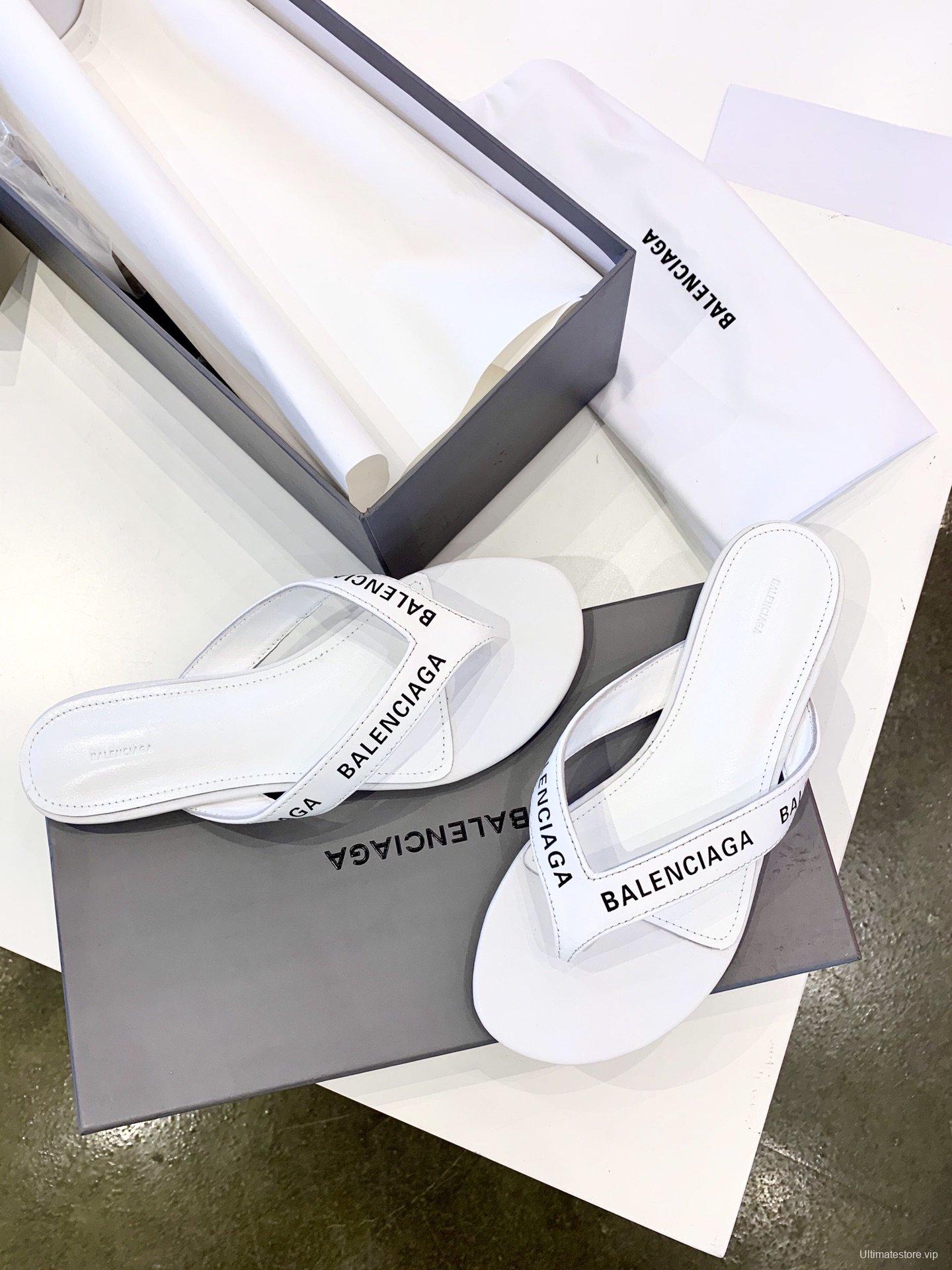 3 Color Men/Women Balenciaga Slipper White/Black/Silver