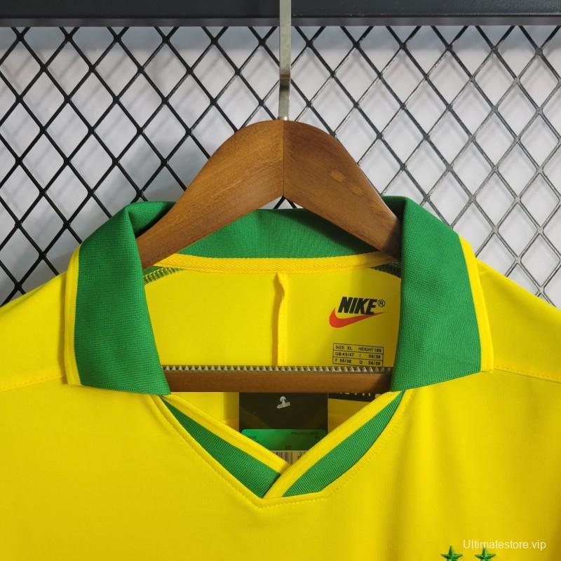 Retro 1997 Brazil Home Jersey