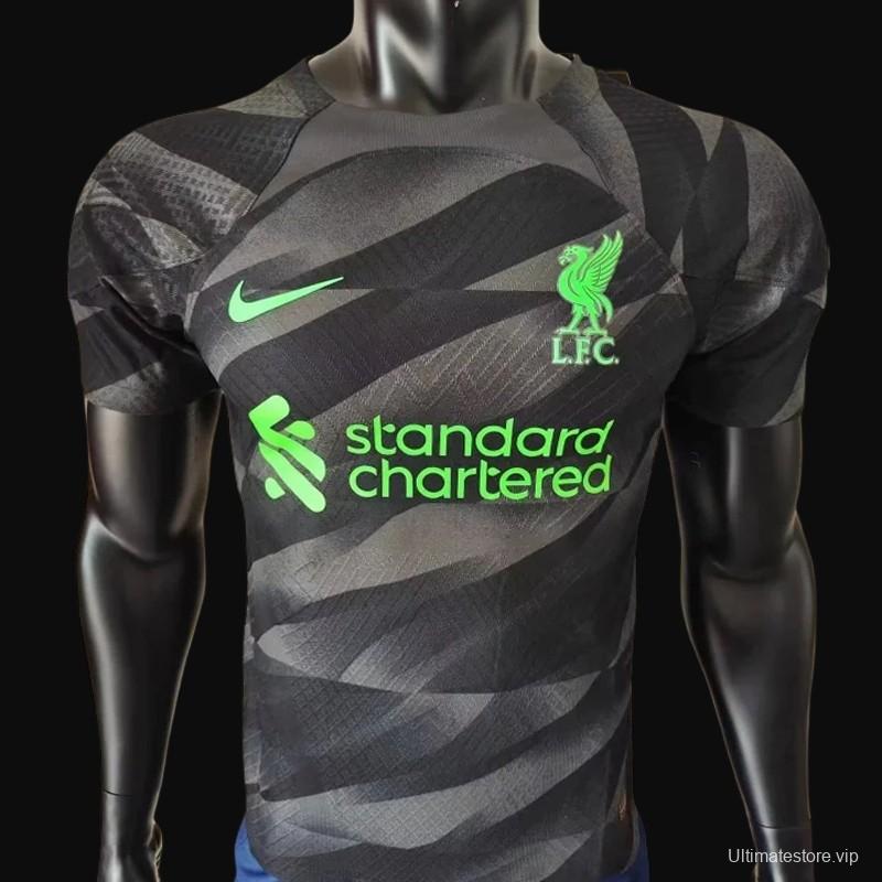 Player Version 23/24 Liverpool Black Goalkeeper Jersey