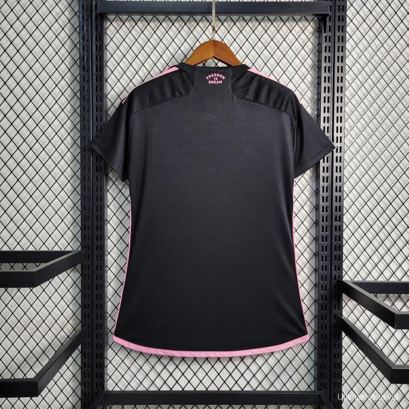 23-24 Women Inter Miami Away Black Jersey