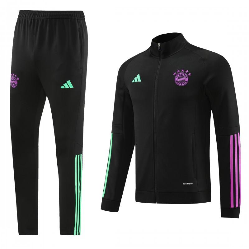 23/24 Bayern Munich Black/Purple Full Zipper +Pants