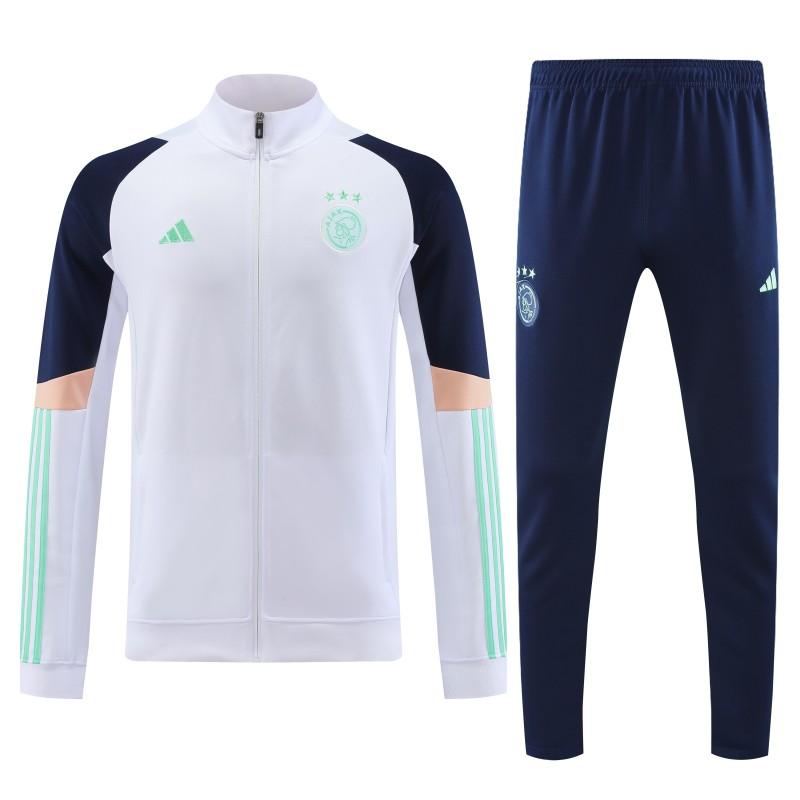 23/24 Ajax White Full Zipper Jacket+Pants