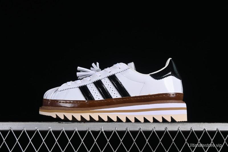 Adidas Clot x Superstar White Black Shell Toe Casual Sneakers - IH3132