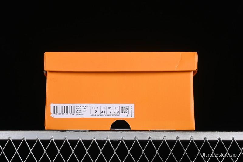 Nike Air Jordan 1 Low OG SP Travis Scott x Fragment Design Collaboration Sneakers - LX1988-300