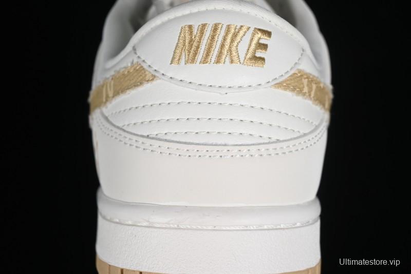 Nike SB Dunk Low MLB Collaboration - Yellow Denim Anniversary Custom Low-Top Casual Skate Shoes - DQ1098-346