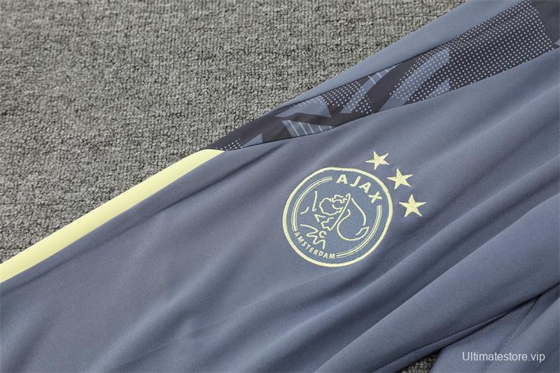 24/25 Juventus Yellow Half Zipper Jacket+Long Pants