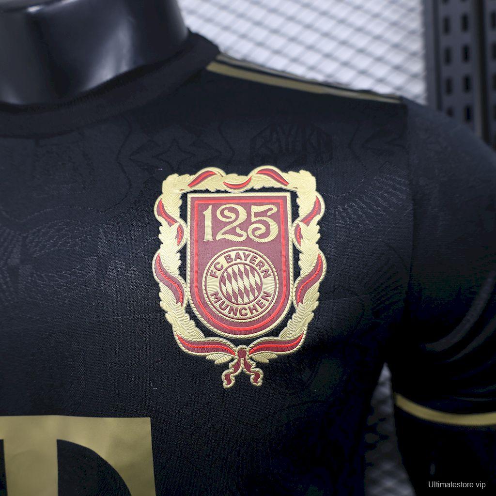 2024/25 Player Version Bayern Munich 125 Anniversary Black Jersey