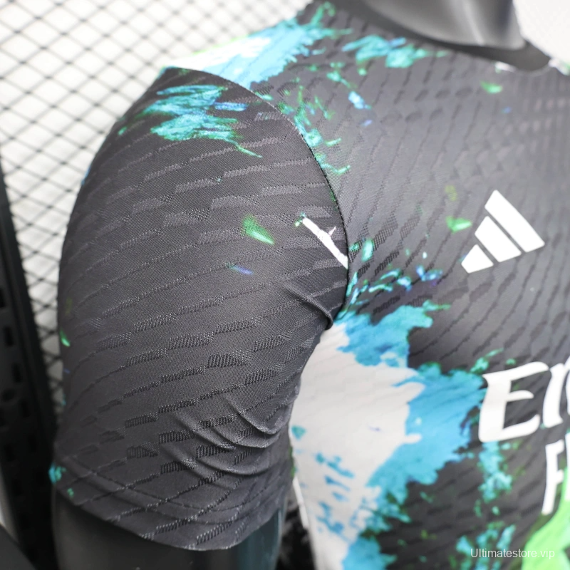 25/26 Player Version Real Madrid Black Splash Art Special Edition Jersey